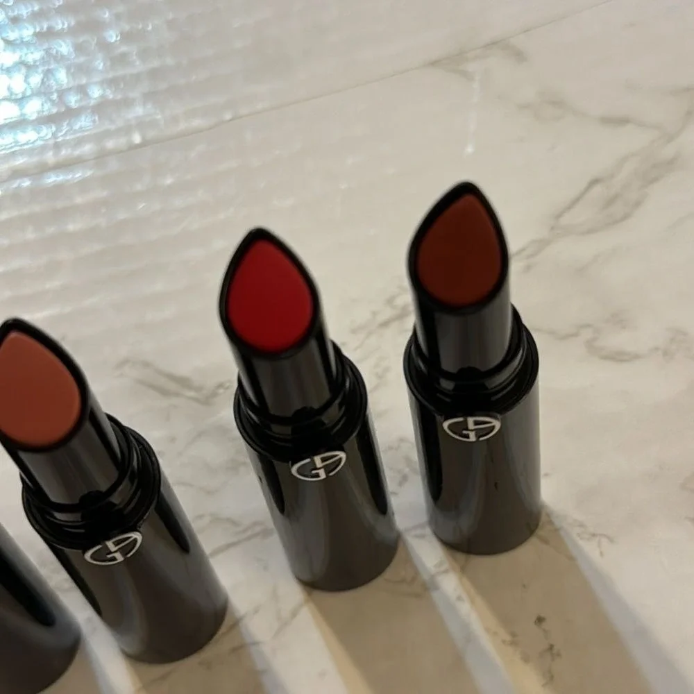 Giorgio Armani lip power‎ long lasting lipstick bundle